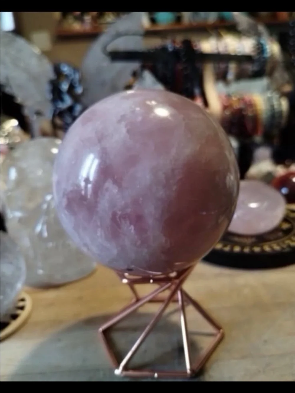 Polished Rose Quartz Sphere - Pink Crystal Orb